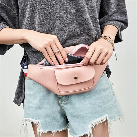 fashionable waist belt bag.